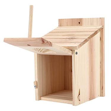 Imagem de ZJchao Bird House, Material de Toras Naturais Sem Rebarbas e Design Inclinado, Pode Ser Instalado Em Cercas, árvores, Pilares ou Em Qualquer Lugar
