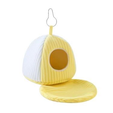 Imagem de Dualoai para gaiola de pássaros, cama de gaiola resistente ao desgaste, rede suspensa com almofada para arara, periquito, periquito, periquito, conure, 17cmx17cmx17cm