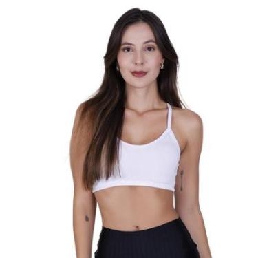 Imagem de Top Academia Alça Fina Fitness Nadador sem Bojo Liso Terra e Mar Ana-Feminino