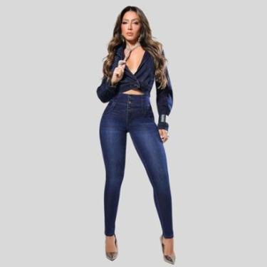 Imagem de Calça Cintura Perfeita Pit Bull Jeans Modeladora Empina Bumbum 87252-Feminino