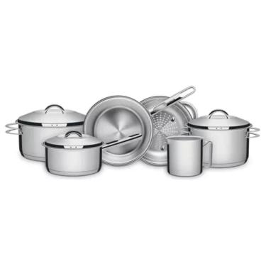 Imagem de Jogo De Panelas Aço Inox 6 Pçs Solar Tramontina