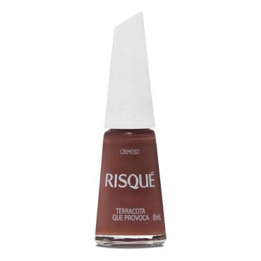 Imagem de Esmalte Risqué Marrom Cremoso Terracota Que Provoca 8ml, 8ML, Nude