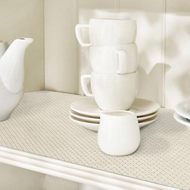 Imagem de Forro Armário Gaveta Prateleira Cestaria Bege 4 Metro X 45cm