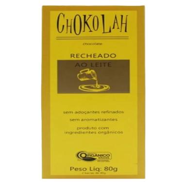 Imagem de Chocolate ao Leite 40% Cacau Recheado Orgânico CHoKolaH 80g