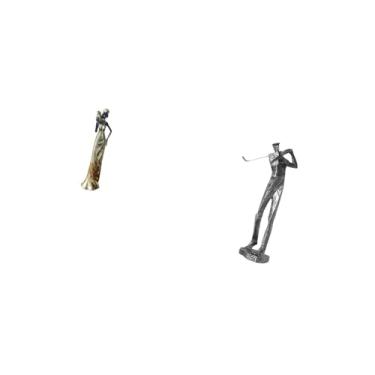 Imagem de Fenteer Escultura de Tribal Africana, Figura de Jogador de Golfe, Decoração para Casa, Hotéis, Prateleira, Decoração de Fazenda