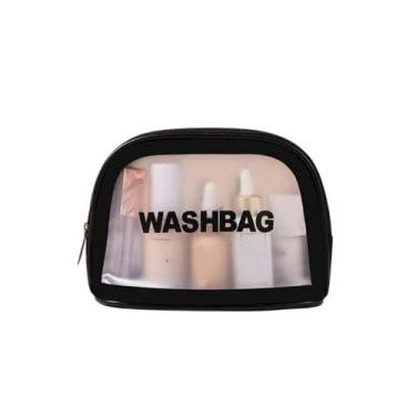 Imagem de Semicírculo Necessaire Bolsa Maquiagem Cosméticos Pequena Presente Imp