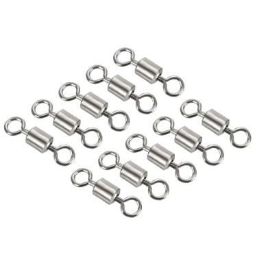 Imagem de Rolo giratório de pesca com encaixe de interloque, conector de linha de níquel preto de ferro cobre para pesca