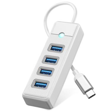 Imagem de Hub USB 3.0, hub USB de 4 portas, divisor USB com cabo longo de 1,0 m, adaptador expansor USB 3.0 multiportas para laptop tipo C, pen drive, console, teclado, mouse, HDD