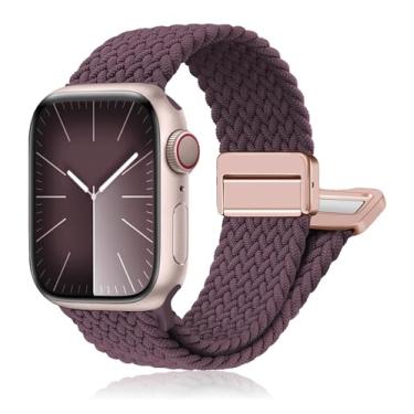 Imagem de Pulseira trançada magnética para Apple Watch séries 11 10 9 8 7 6 5 4 3 / SE/Ultra 3 de 40 mm, 44 mm, 46 mm, 42 mm, 38 mm, 41 mm, 45 mm, 49 mm, 49 mm