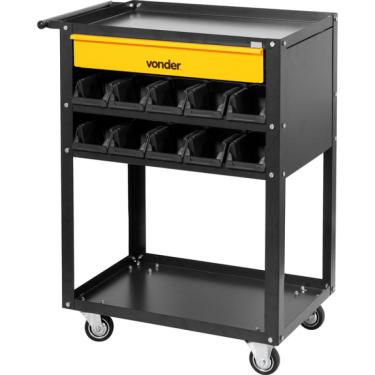 Imagem de Carrinho Para Ferramentas 600x400x850mm Com 1 Gaveta E 20 Ga