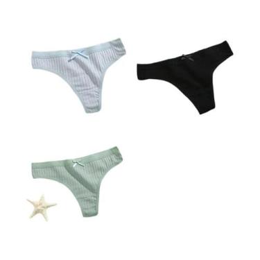 Imagem de Conjunto De Calcinhas De Algodão Macio Para Mulheres, Lingerie Sexy Re