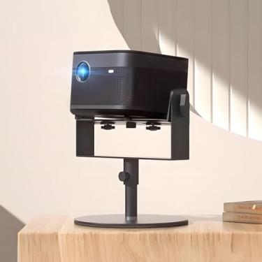 Imagem de Suporte ajustável para projetor, suporte de mesa multiângulo adequado para nebulosa, XGIMI, EAZZE, TMY, HAPPRUN, Yaber, Epson e a maioria dos projetores, suporte de metal para projetores de carga