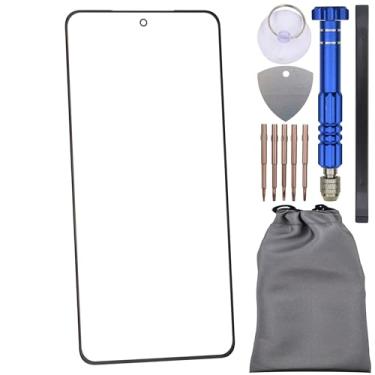 Imagem de Peça de reparo de tela de vidro com adesivo OCA para OnePlus Ace 5 Pro Preto