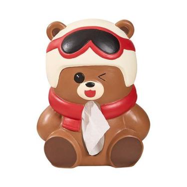 Imagem de Capa de lenços Cute Bear Aviator Helmet Design Ceramic - yiweisai