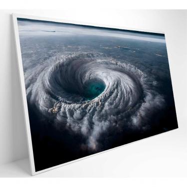 Imagem de Quadro Natureza Extrema Ciclone Medidas 60x40 Cm Tipo De Impressão Vidro Acrílico