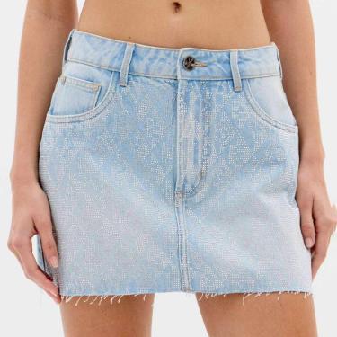 Imagem de Saia Jeans Easy Lança Perfume Comfort Hi Feminino-Feminino