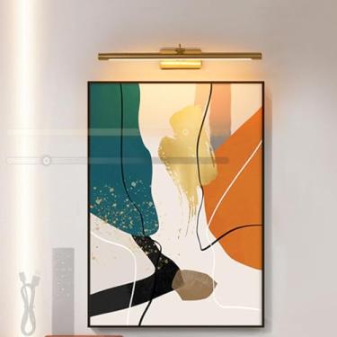 Imagem de GZZBMY Luz de espelho LED banheiro lâmpadas de parede alimentadas por bateria recarregável regulável lâmpadas de parede com controle remoto rotação de 350° iluminação de parede magnética penteadeira