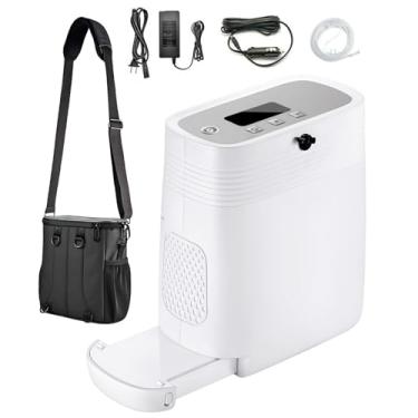 Imagem de Concentrador Portátil de O2 com Bateria 6500 mAh - Design Compacto, Fluxo Ajustável 1-7 L/min, 96% de Concentração, Viagens, Caminhadas, Atividades Ao Ar Livre, Uso Doméstico