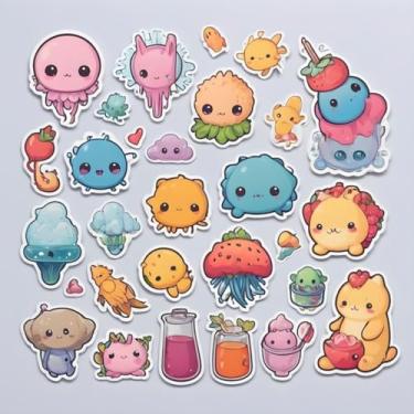 Imagem de Adesivo Fofo Kawai Infantil para Quarto e Caderno com Personagens de Desenhos Animados 50x50cm