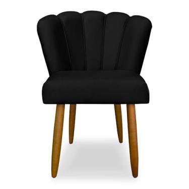 Imagem de Cadeira de Jantar – Estilo Conforto e Elegância para Sala de Jantar ou Escritório (preto)