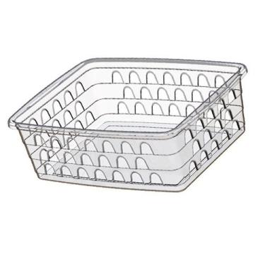 Imagem de Cesto Organizador Multiuso Médio Transparente  20x6x15 CM - Uninjet