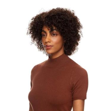Imagem de Peruca Cabelo Natural Cacheado 20cm Textura Curly De Benguela 170g, Ca