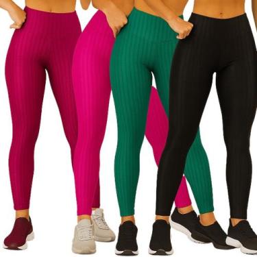 Imagem de Calça Legging Feminina 3D Fitness Leg Academia Feminino Cirre, Zig Zag