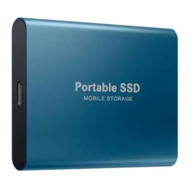 Imagem de 32 TB - Disco de Memória Flash SSD Portátil para Laptop, Desktop, Celular, TV e outros. Tipo-C USB 3.1, SSD Externo M.2 de Alta Velocidade, Disponível em Capacidades 500 GB a 256 TB (Azul, 32, TB)