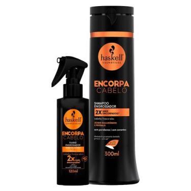 Imagem de Kit Shampoo e Fluído Engrossador Haskell Encorpa Cabelo 300ml/ 120ml