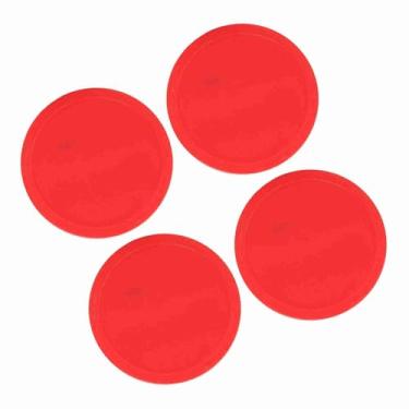 Imagem de 4 PCS Plastic Air Hockey Pucks Substitua para Equipamentos de Jogo de Mesas, Prova de Desgaste, Leve, Substituições e Acessórios Ideais, Disponíveis Em 3 Tamanhos (Médio (75mm))