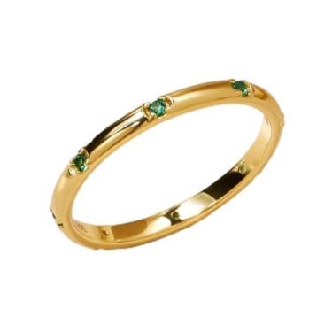 Imagem de 1 peça lindos anéis de zircão microincrustados joias femininas anel de prata joias finas presentes de uso diário, Prata, Sem pedra preciosa