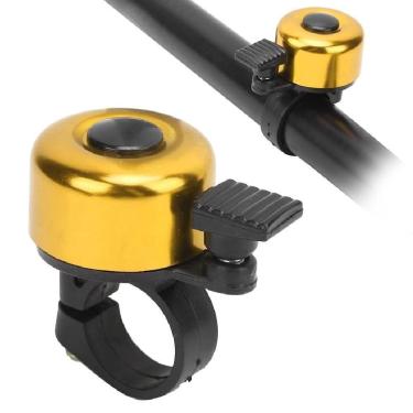 Imagem de Campainha Sino Bicicleta Retrô Metálico Som Tradicional Design Clássico Dourado