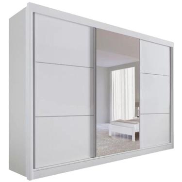 Imagem de Guarda Roupa Los Angeles Branco 3 Portas 6 Gavetas D?doro