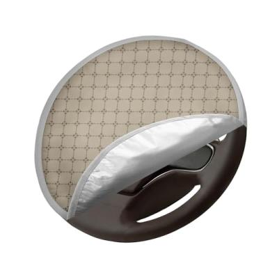 Imagem de Temdrsuy Capa de volante de carro, protetor solar anticalor, proteção universal para volante automotivo de 43 cm