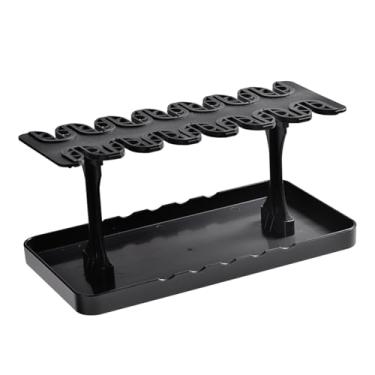 Imagem de Fenteer Suporte para Secagem de Pincéis de Pintura, Maquiagem e Pintura a Óleo com Bandeja Coletora de Ideal para Desenho com Guache, Canetas e Pintura