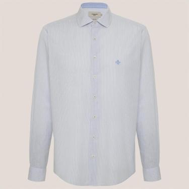 Imagem de Camisa Slim Dudalina Listrada Slub Masculino-Masculino