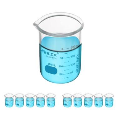 Imagem de Conjunto de copos de laboratório Maccx New Upgrade Glass 250mL x10 HDB
