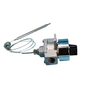 Imagem de 1 pc controle de válvula de termostato para forno a gás, bandeja de cozimento, controle de fritadeira a gás, válvula de termostato 160-200 Celsius