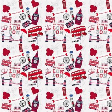 Imagem de Papel Parede Ônibus Londres Ponte Cabine Telefônica London - LRP