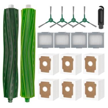Imagem de Kit de acessórios para aspirador de pó iRobot roomba Plus 504 Vac & max 705 vac, peças de reposição com 6 sacos de pó, 4 filtros, 4 escovas laterais, 2 escovas principais, 1 ferramenta de limpeza