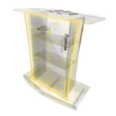 Imagem de Púlpito Bonito Resistente com Led, Gravação Igreja e Empresas - AcriHo