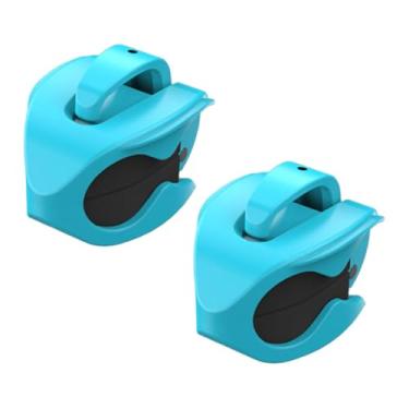 Imagem de harayaa 2x Presilhas para Vara de Pesca, Suportes para Varas de Pesca, Ajustáveis ​​no Chão, Portáteis, Multifuncionais, Fáceis de Guardar, Presilhas para, Azul