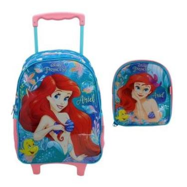 Imagem de Kit Mochila de Rodinha Xeryus 14 Ariel 11481-Feminino