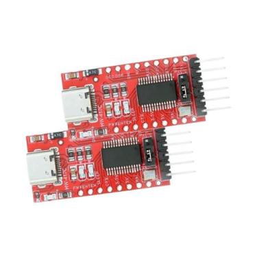 Imagem de Módulo Adaptador Serial TTL Tipo-C USB 3.3V 5.5V 2pcs FT232RL Para pro