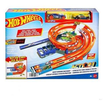 Imagem de Pista Hot Wheels Corrida Circuito Giro Veloz - Mattel