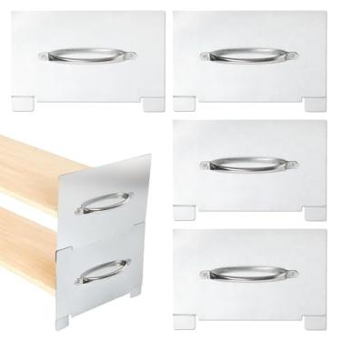 Imagem de 8 peças de suportes de pintura de porta de metal 28 x 20 centímetros de aço inoxidável prateleiras de pintura de portas de armário de cozinha ferramentas de pintura para empilhamento de porta virar