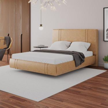 Imagem de Cama Flutuante Star Queen Size Couro Ecológico Pu - Skybox Pu Bege