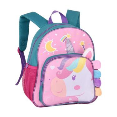 Imagem de Mochila Escolar De Costas Infantil Creche Clio Pets Zoo Insetos E Anim