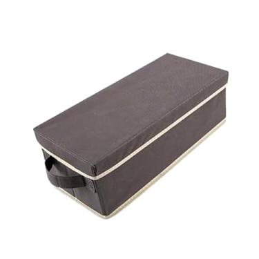 Imagem de MotiveTech Bolsa organizadora para DVDs e CDs, prática e fácil de transportar, com alças tampa, ideal para viagens, escritório, casa, carro, jogos discos, Marrom Claro