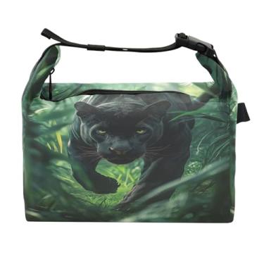 Imagem de STAYTOP Lancheira de leopardo feroz com fivela de alça, lancheira isolada para meninos e meninas, lancheira térmica para trabalho escolar